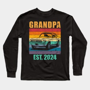 New 2024 Grandfather Granddad Grandpa Granddaddy or Paw Paw Long Sleeve T-Shirt